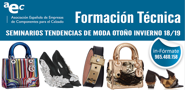 Seminario de Tendencias Otoño-Invierno 2018-2019. ADORNOS, FORNITURAS, TIMBRADOS, BORDADOS Y GRABADOS