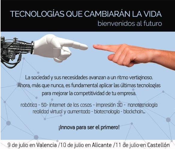 CEV-Comisión I+D+i: Jornada REDIT “Tecnologías que cambiarán la vida: bienvenidos al futuro”